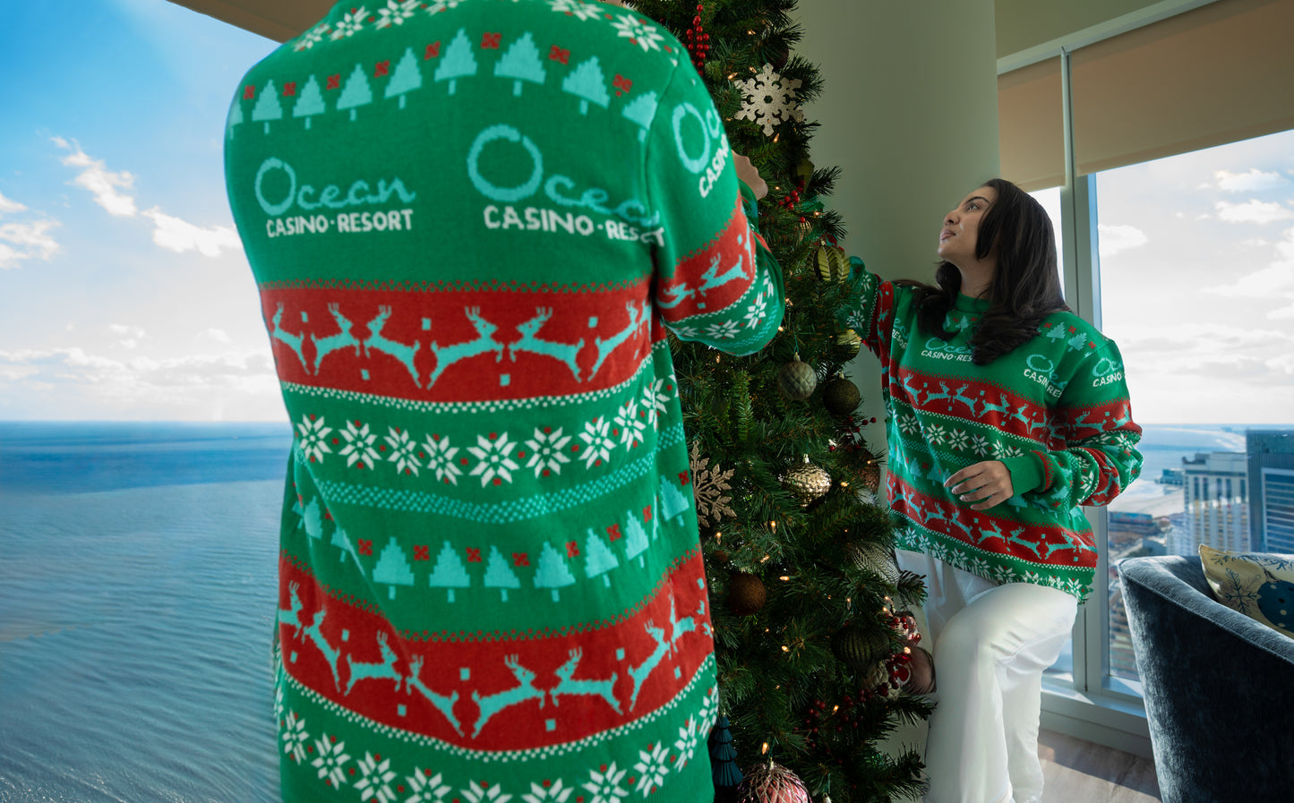 Ocean Holiday Themed Ugly Sweater