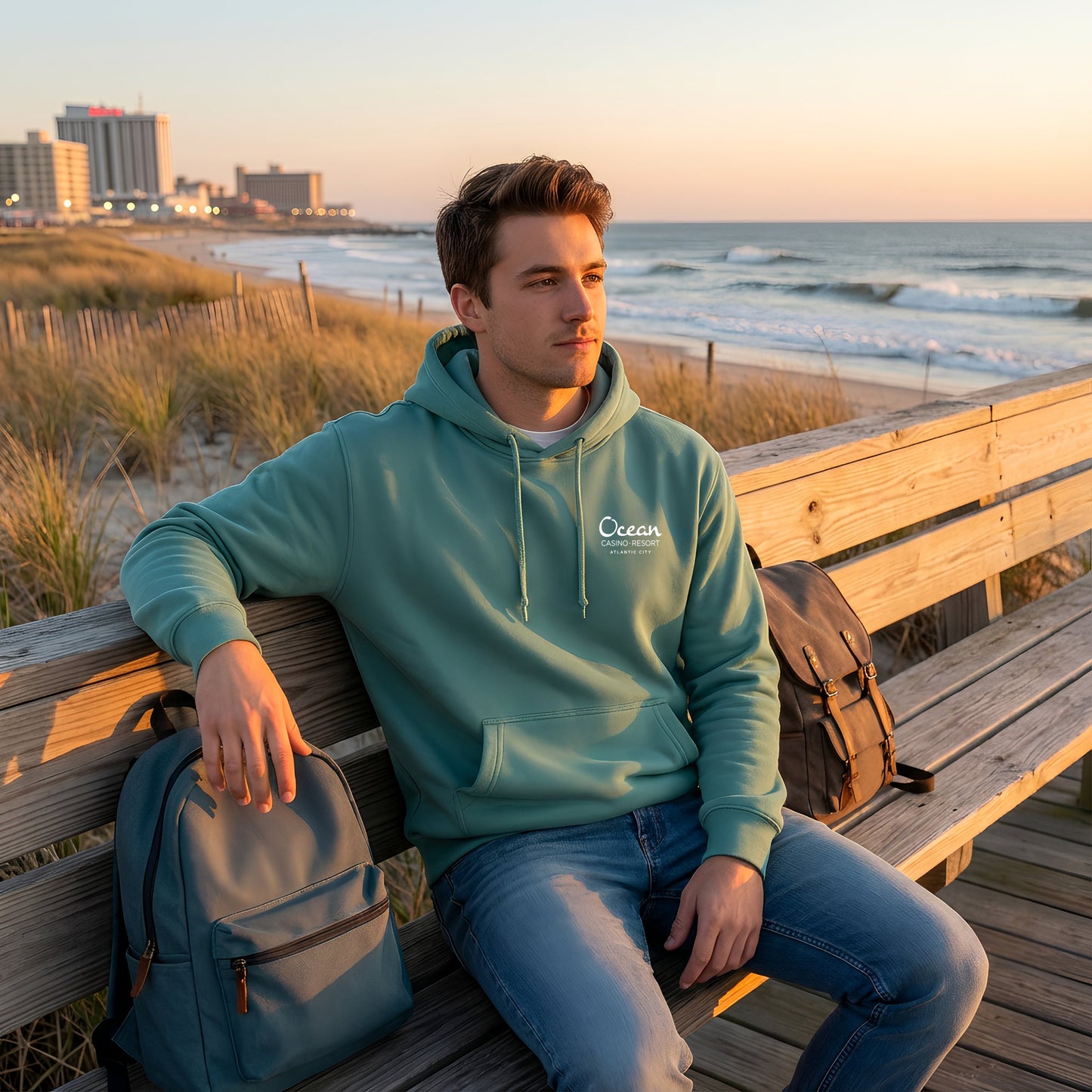 Ocean Seafoam Green Hoodie