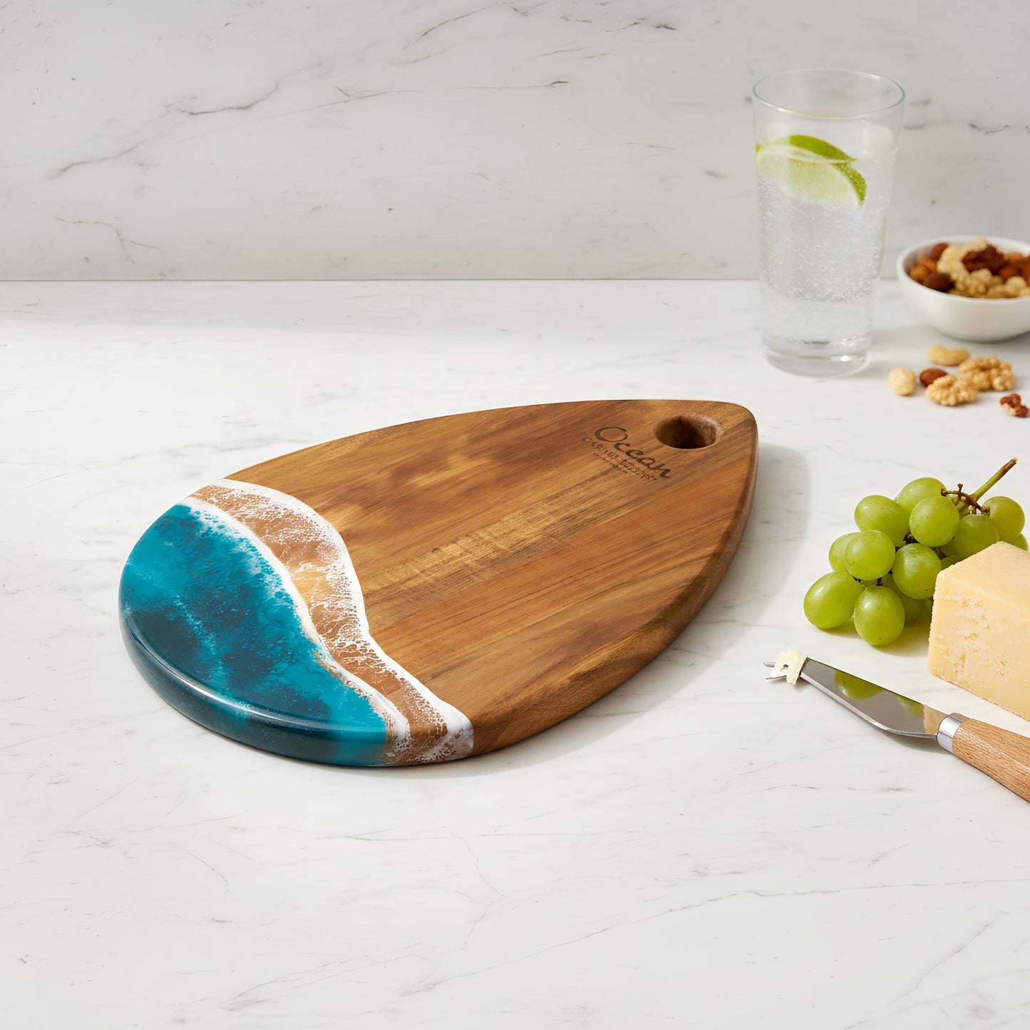 Teardrop Shaped Charcuterie Board