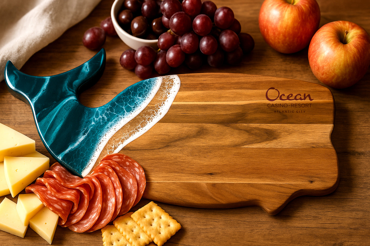 Whale Shaped Charcuterie Board