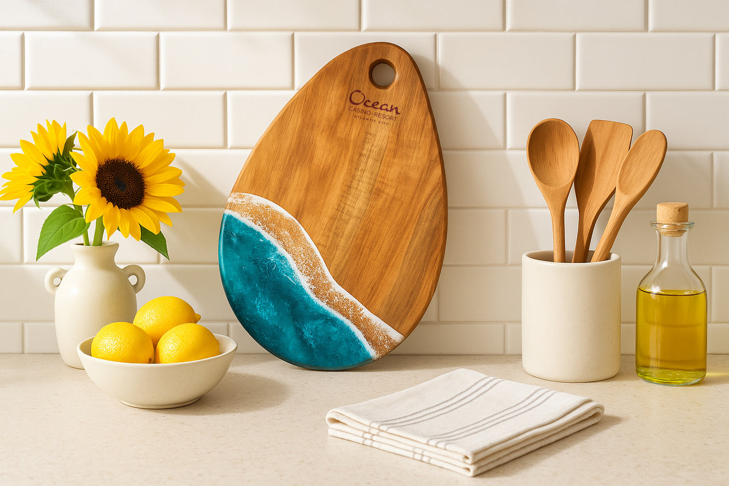 Teardrop Shaped Charcuterie Board