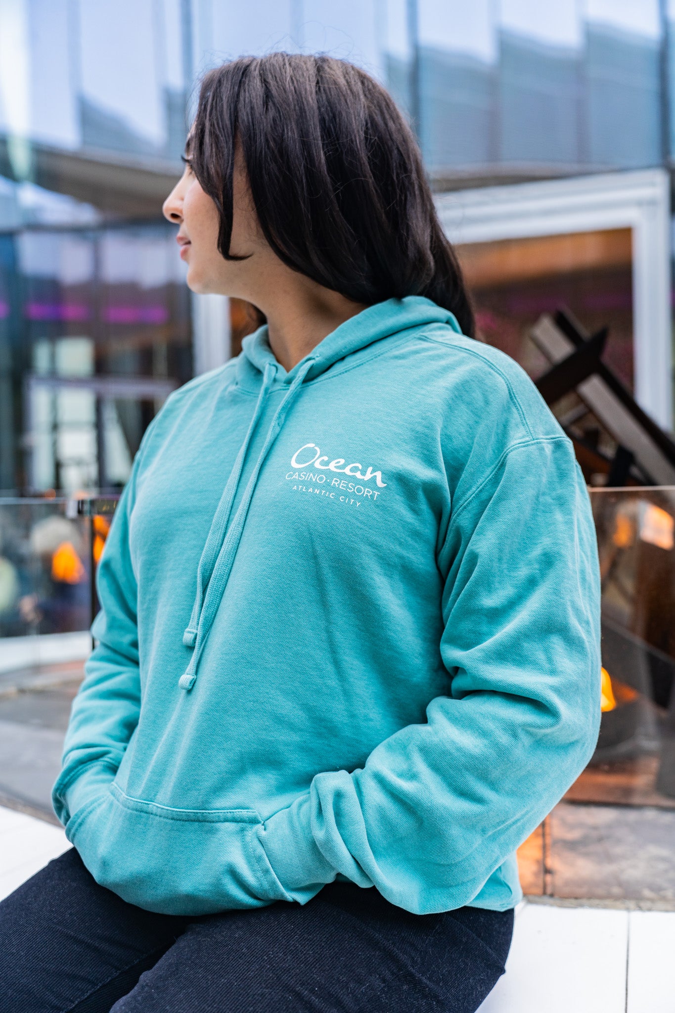 Ocean Seafoam Green Hoodie