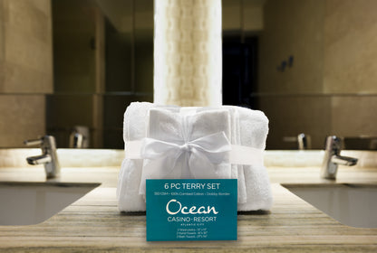 Ocean 6 Piece Terry Towel Set