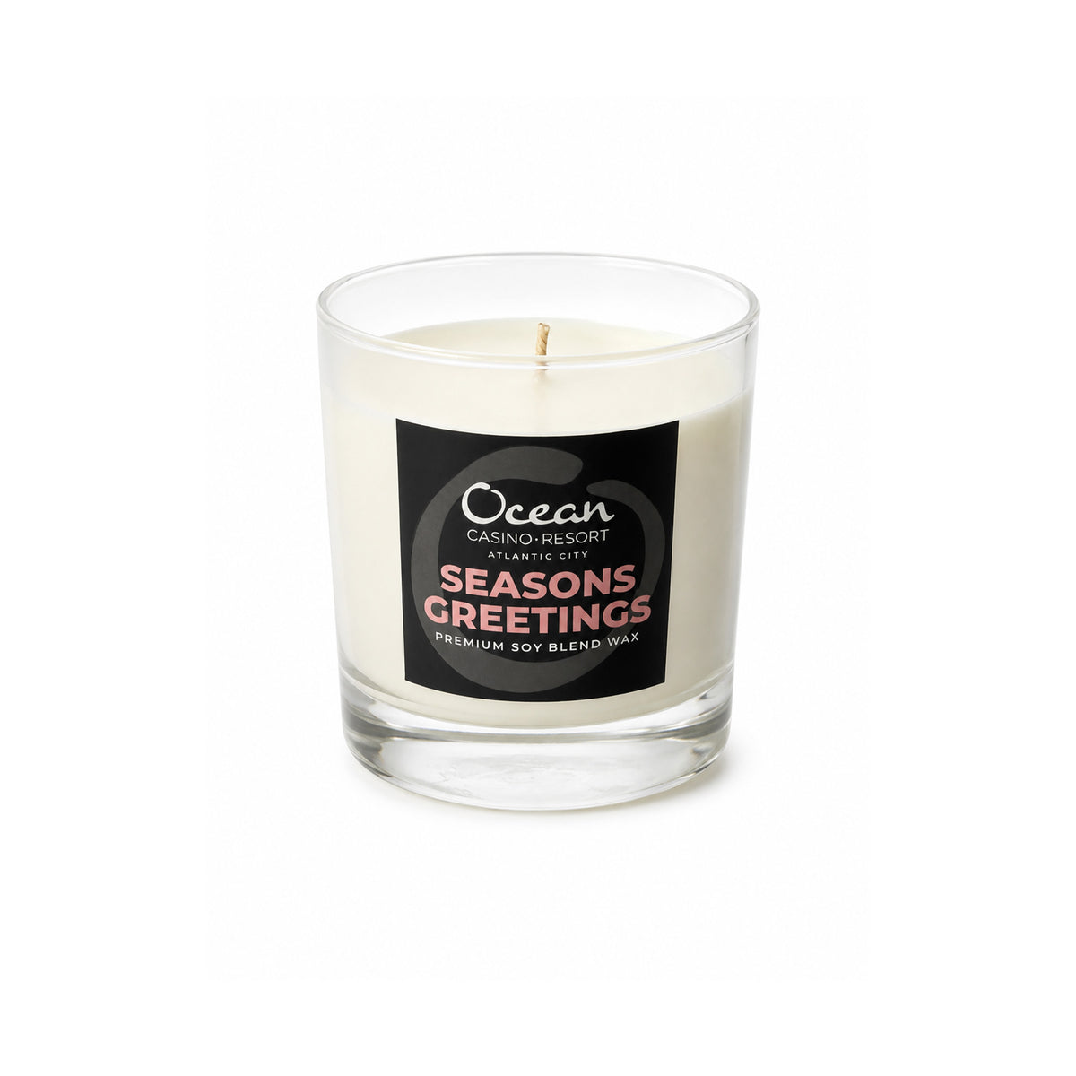 Seasons Greeting Holiday Candle