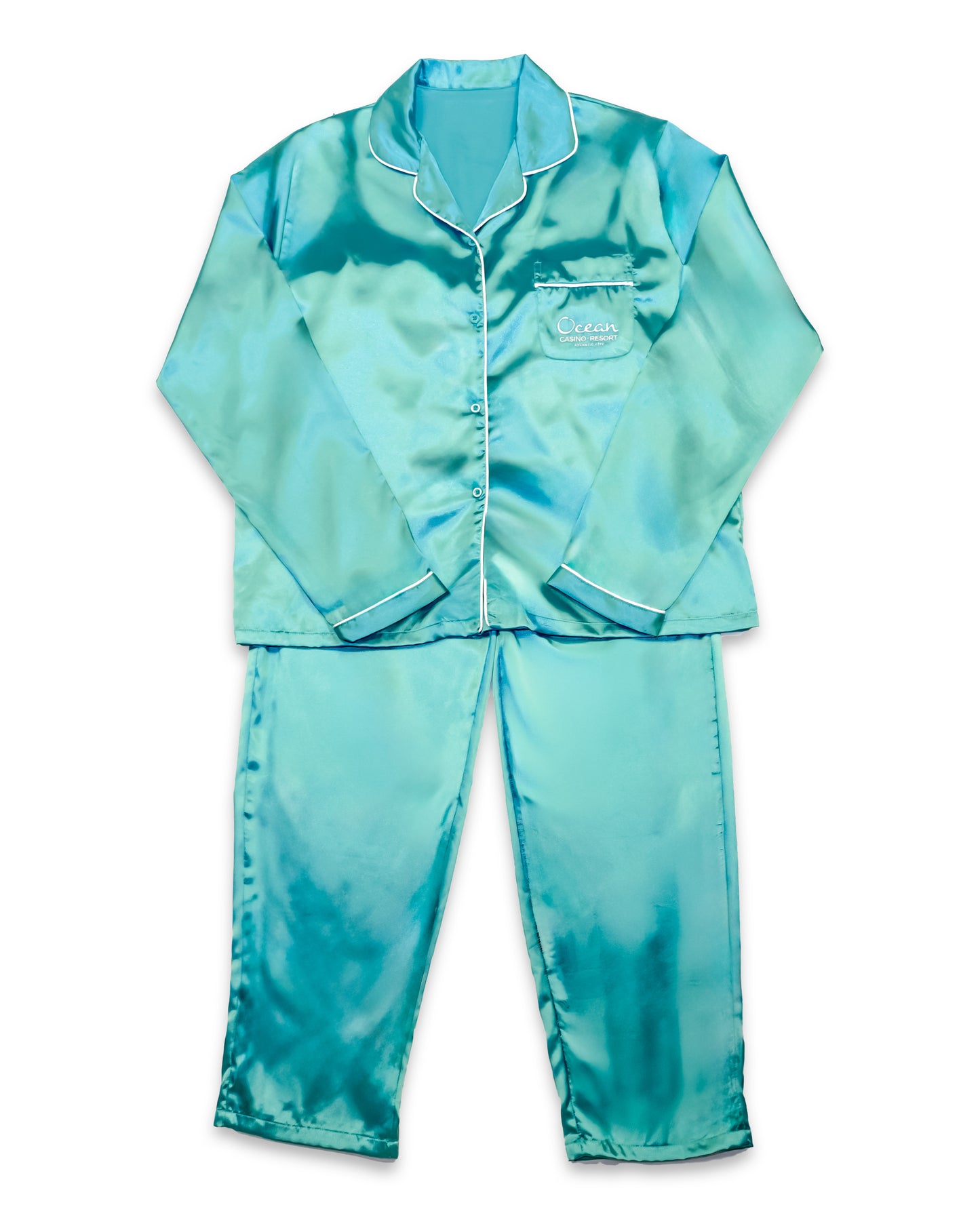 Satin Blue PJ's