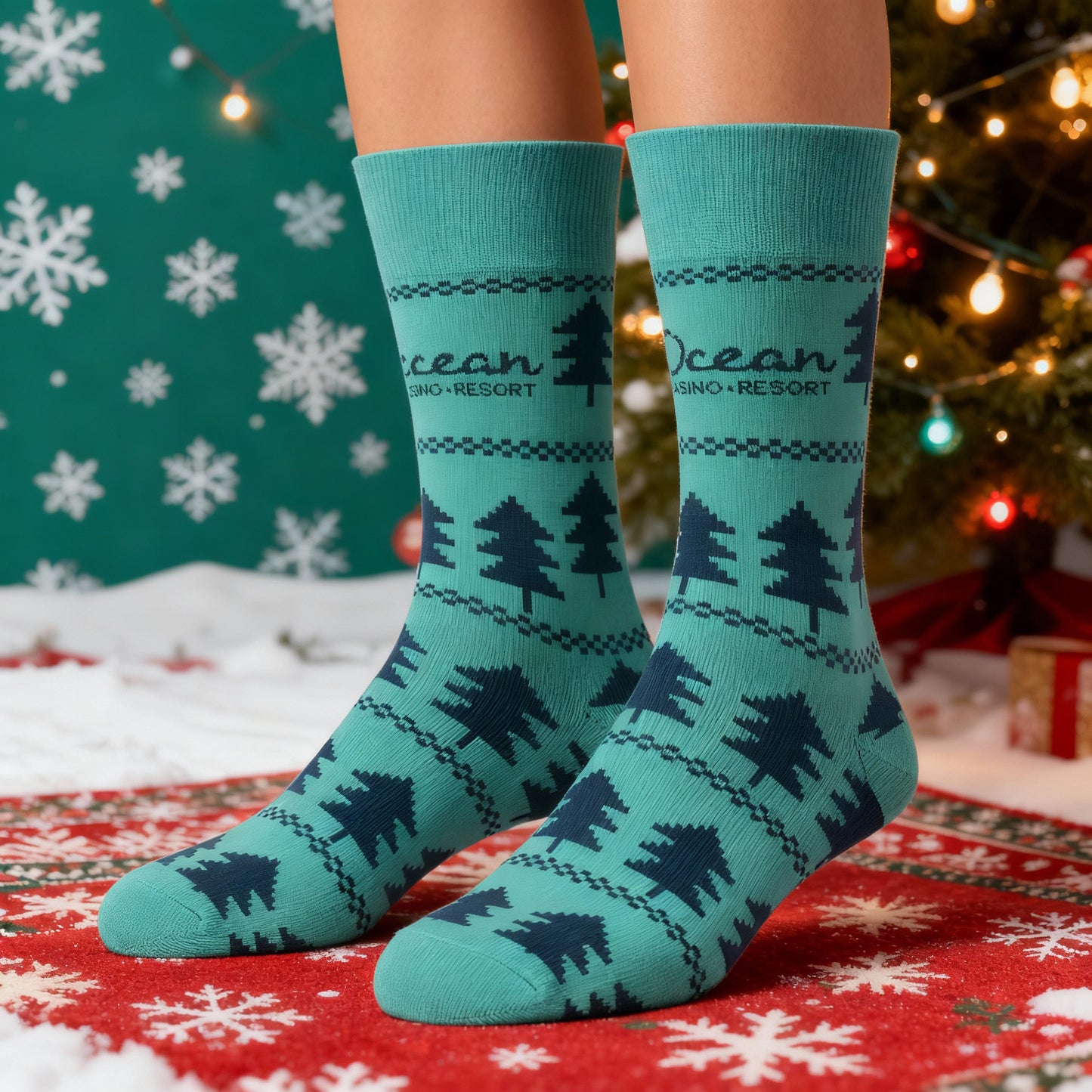 Ocean Holiday Socks - One Size Fits All