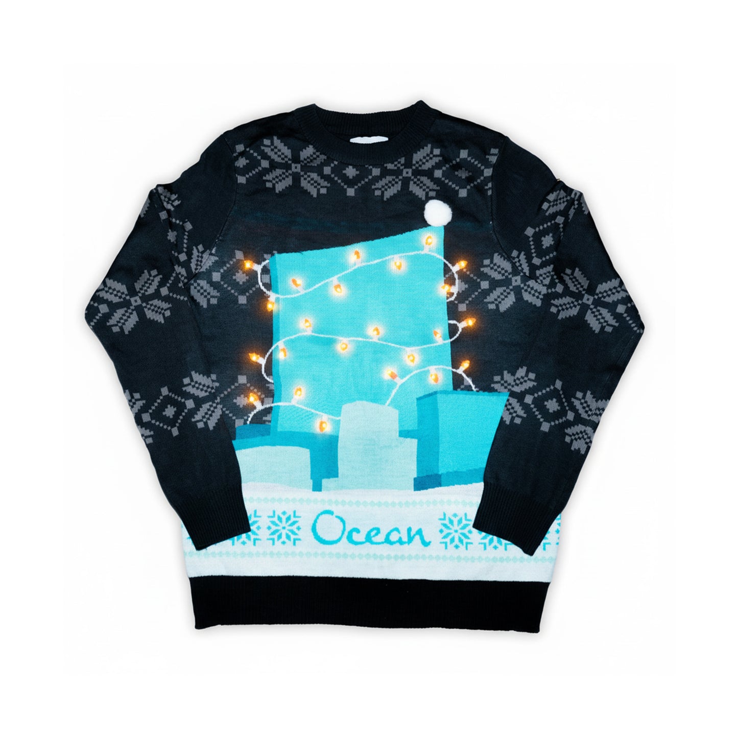 Ocean x Tipsy Elves Ocean Building Holiday Sweater