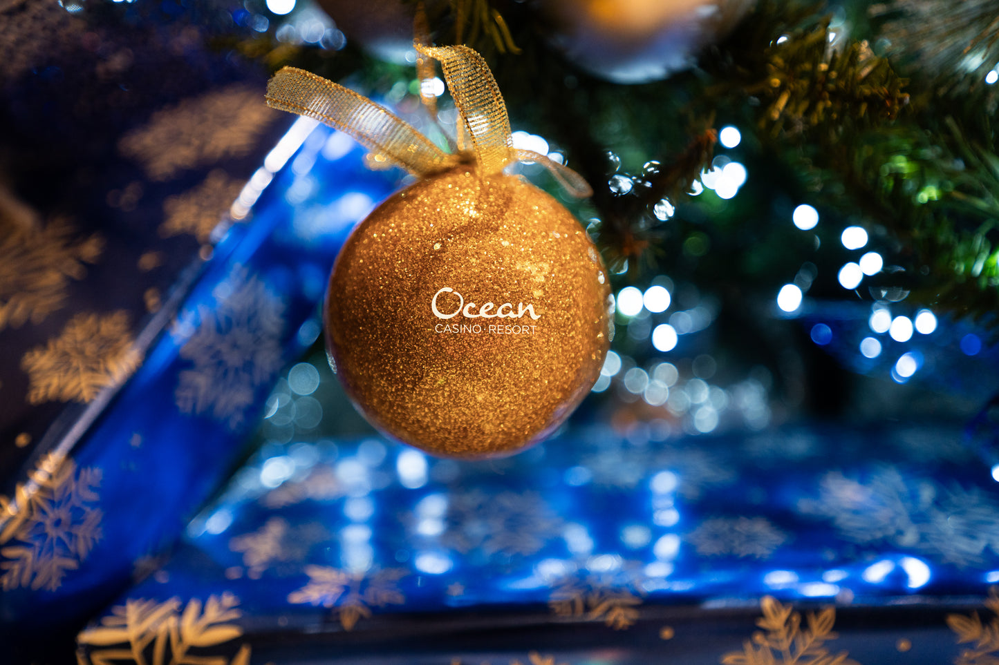 Ocean Glitter Holiday Ornaments