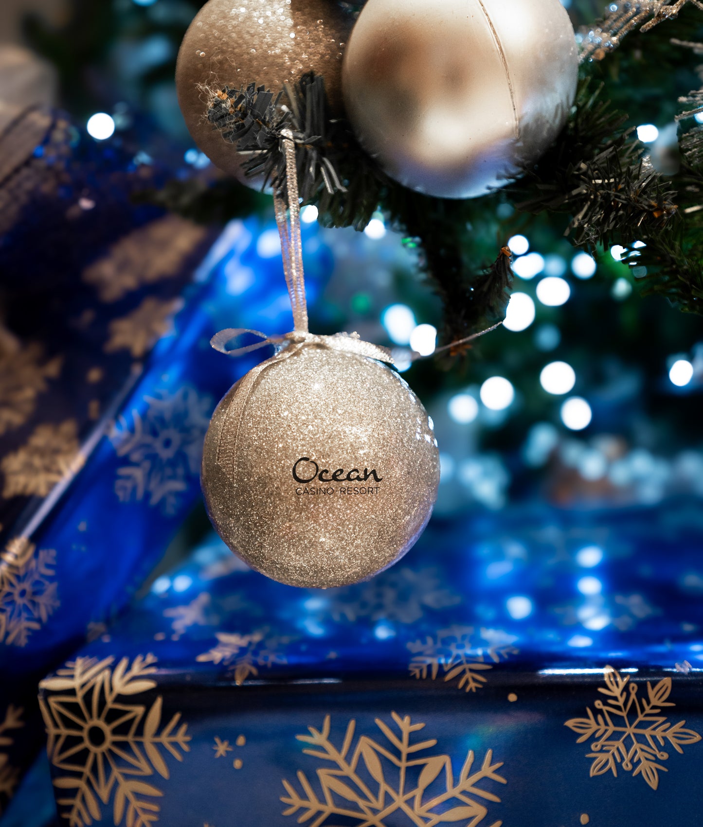 Ocean Glitter Holiday Ornaments