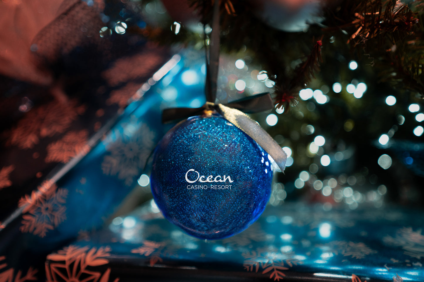 Ocean Glitter Holiday Ornaments