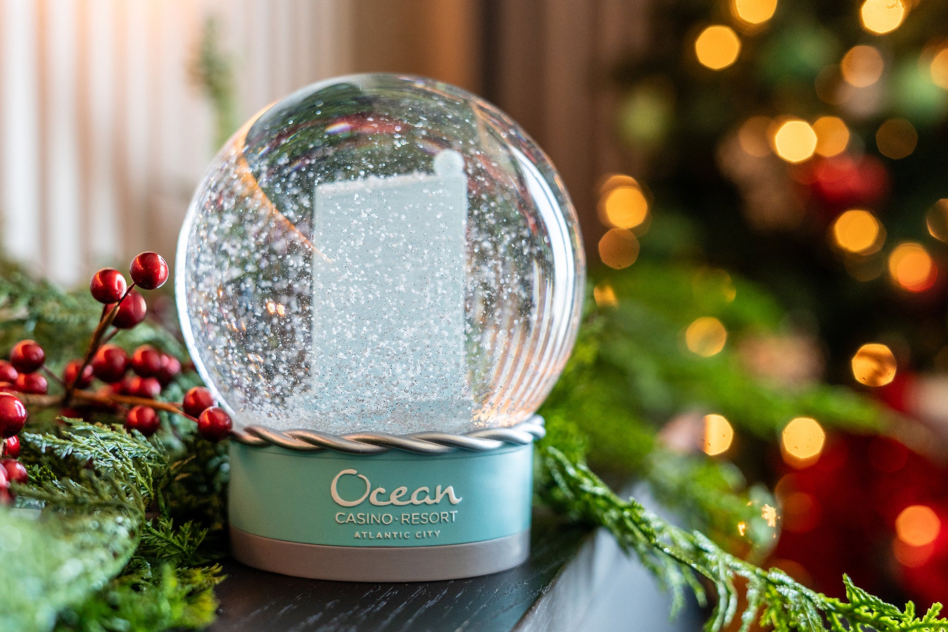 Ocean Casino Resort Snow Globe 