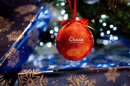 Ocean Glitter Holiday Ornaments